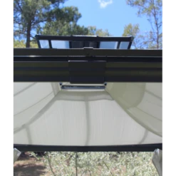 Pergola Autoportante 300x360cm En Aluminium Avec Rideaux Latéraux Et Toile De Toit - OPALE - Couleurs Du Monde -Boutique De Jardin pergola autoportante 300x360cm en aluminium avec rideaux lateraux et toile de toit opale couleurs du monde 4