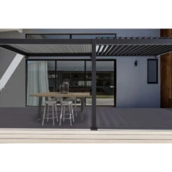 Pergola Bioclimatique Adossée En Alu Anthracite 3,6x6m Ombrea 10 Pergola Bioclimatique Adossée En Alu Anthracite 3,6x6m Ombrea -Boutique De Jardin pergola bioclimatique adossee en alu anthracite 36x6m ombrea 2