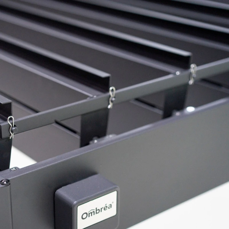 Pergola Bioclimatique Adossée En Alu Anthracite 3,6x6m Ombrea 7 Pergola Bioclimatique Adossée En Alu Anthracite 3,6x6m Ombrea – Image 5