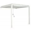 Pergola Bioclimatique Adossée En Alu Blanc 3x3m Ombrea -Boutique De Jardin pergola bioclimatique adossee en alu blanc 3x3m ombrea