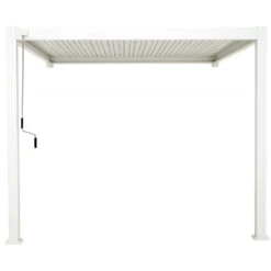 Pergola Bioclimatique Adossée En Alu Blanc 3x3m Ombrea 11 Pergola Bioclimatique Adossée En Alu Blanc 3x3m Ombrea -Boutique De Jardin pergola bioclimatique adossee en alu blanc 3x3m ombrea 3