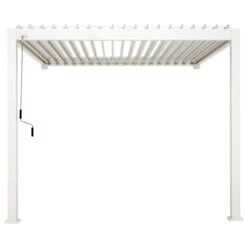 Pergola Bioclimatique Adossée En Alu Blanc 3x3m Ombrea 12 Pergola Bioclimatique Adossée En Alu Blanc 3x3m Ombrea -Boutique De Jardin pergola bioclimatique adossee en alu blanc 3x3m ombrea 4