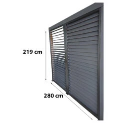 Pergola Bioclimatique Aluminium Anthracite 10,80m² Toit Avec Lames Ovales Aluminium + Ventelles Latérales Pour Côté 3m – HABRITA 13 Pergola Bioclimatique Aluminium Anthracite 10,80m² Toit Avec Lames Ovales Aluminium + Ventelles Latérales Pour Côté 3m – HABRITA -Boutique De Jardin pergola bioclimatique aluminium anthracite 1080m toit avec lames ovales aluminium ventelles laterales pour cote 3m habrita 5