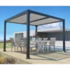 Pergola Bioclimatique Autoportante 300x300cm Lames 13cm - Gris - DENVER - Couleurs Du Monde -Boutique De Jardin pergola bioclimatique autoportante 300x300cm lames 13cm gris denver couleurs du monde