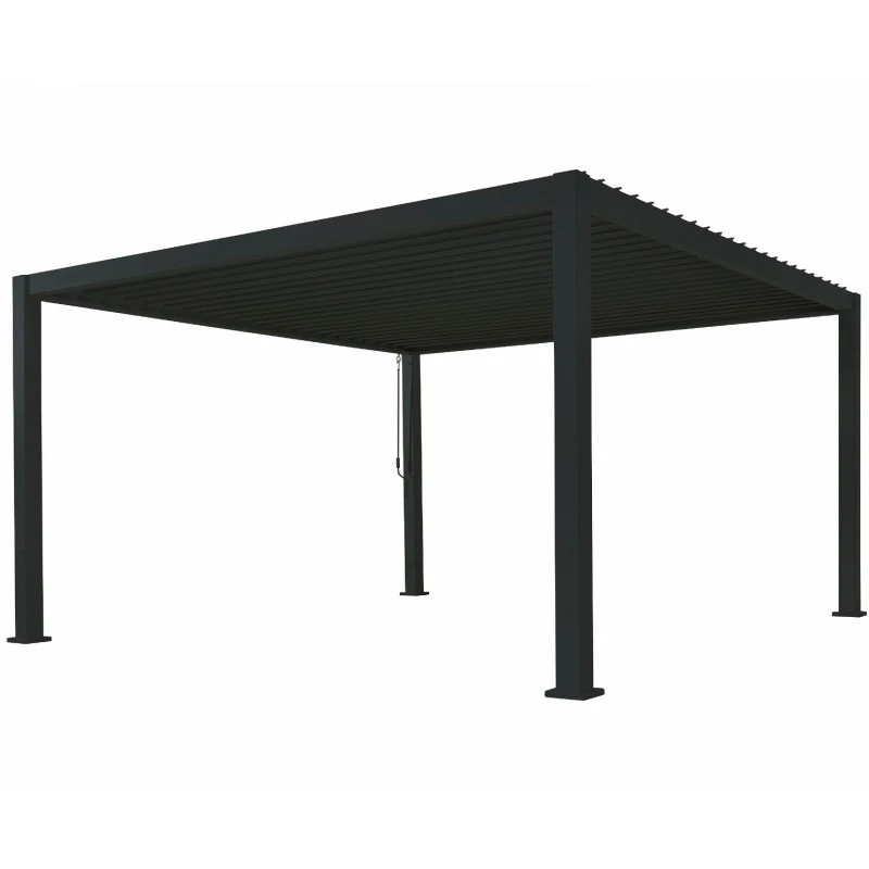 Pergola Bioclimatique Autoportante En Alu Anthracite 3x4m Ombrea 4 Pergola Bioclimatique Autoportante En Alu Anthracite 3x4m Ombrea – Image 2