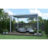 Pergola Bioclimatique Autoportante En Aluminium Gris Clair 4x3m - X-METAL 1 Pergola Bioclimatique Autoportante En Aluminium Gris Clair 4x3m - X-METAL -Boutique De Jardin pergola bioclimatique autoportante en aluminium gris clair 4x3m x metal