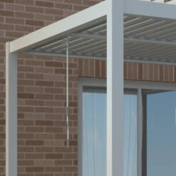 Pergola Bioclimatique Autoportante En Aluminium Gris Clair 4x3m - X-METAL -Boutique De Jardin pergola bioclimatique autoportante en aluminium gris clair 4x3m x metal 2