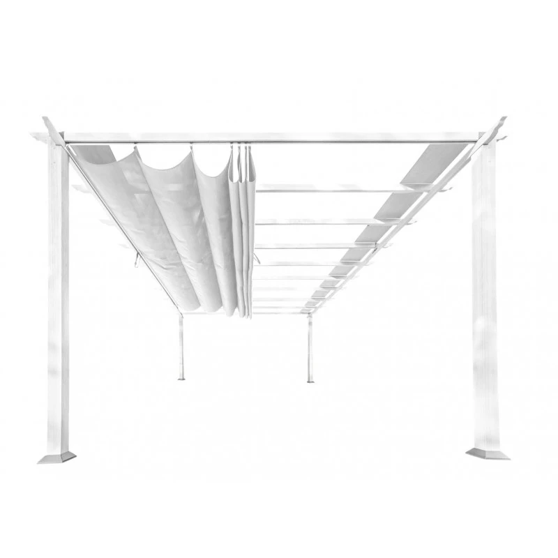 Pergola En Aluminium Blanc 350x505cm Florence – PARAGON OUTDOOR 4 Pergola En Aluminium Blanc 350x505cm Florence – PARAGON OUTDOOR – Image 2