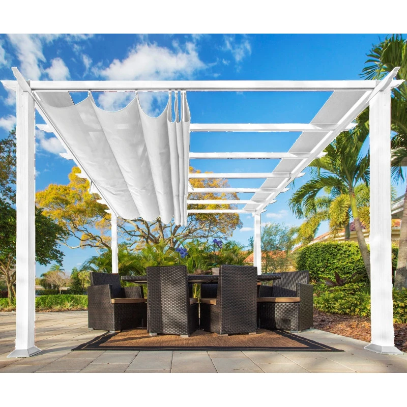 Pergola En Aluminium Blanc 350x505cm Florence – PARAGON OUTDOOR 3 Pergola En Aluminium Blanc 350x505cm Florence – PARAGON OUTDOOR