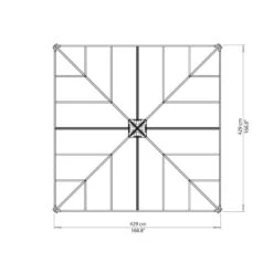 Pergola En Aluminium Et Polycarbonate 429x429cm Palermo™ 4300 - Palram - Canopia 12 Pergola En Aluminium Et Polycarbonate 429x429cm Palermo™ 4300 - Palram - Canopia -Boutique De Jardin pergola en aluminium et polycarbonate 429x429cm palermo 4300 palram 4