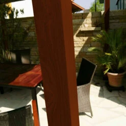 Pergola En Aluminium Marron Foncé 350x350cm Florida – PARAGON OUTDOOR -Boutique De Jardin pergola en aluminium marron fonce 350x350cm florida paragon outdoor 5