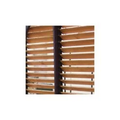 Pergola En Bois Avec Ventelles Amovibles Sur Toiture + 1 Côté 340x360x217cm Veneto -Boutique De Jardin pergola en bois avec ventelles amovibles sur toiture 1 cote 339x360x217cm veneto 4