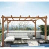 Pergola En Bois Lamellé-collé 300x300cm Sitges – Maderland -Boutique De Jardin pergola en bois lamelle colle 300x300cm sitges maderland