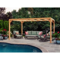 Pergola En Bois Lamellé-collé 400x300cm Alicante – Maderland