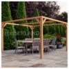 Pergola En Bois Lamellé-collé 400x300cm Tarragona – Maderland