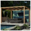 Pergola En Bois Lamellé-collé 500x400cm Santander – Maderland -Boutique De Jardin pergola en bois lamelle colle 500x400cm santander maderland