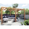 Pergola En Bois Lamellé-collé 600x400cm Fuengirola – Maderland -Boutique De Jardin pergola en bois lamelle colle 600x400cm fuengirola maderland