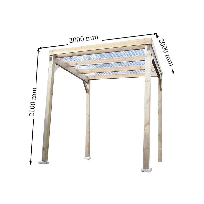 Pergola En Bois Traité Autoclave Budget Habrita 5 Pergola En Bois Traité Autoclave Budget Habrita – Image 3