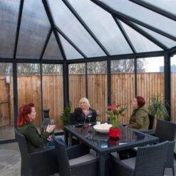 Pergola Fermée En Aluminium Et Polycarbonate 517x595cm Garda™ - Palram - Canopia -Boutique De Jardin pergola fermee en aluminium et polycarbonate 517x595cm garda palram 5