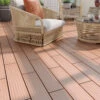 Plancher En Bois Composite - Lot De 0,6m² - Lames Clipsables - Marron - Compolife -Boutique De Jardin plancher en bois composite lot de 06m lames clipsables marron compolife