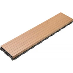 Plancher En Bois Composite - Lot De 0,6m² - Lames Clipsables - Marron - Compolife -Boutique De Jardin plancher en bois composite lot de 06m lames clipsables marron compolife 2
