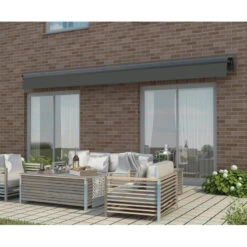 Store Banne Motorisé 350x250cm DECO Toile Polyester Grise - X-METAL 13 Store Banne Motorisé 350x250cm DECO Toile Polyester Grise - X-METAL -Boutique De Jardin store banne motorise 350x250cm deco toile polyester grise x metal 5