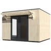 Studio Como Modulable Isolé En Bois Blanc 13m² Avec Double Porte Vitrée - Décor Et Jardin -Boutique De Jardin studio como modulable isole en bois blanc 13m avec double porte vitree decor et jardin
