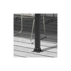 Toit De Terrasse 12,83m² Aluminium Anthracite Et Polycarbonate Habrita -Boutique De Jardin toit de terrasse 1283m aluminium anthracite et polycarbonate habrita 4