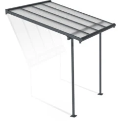 Toit De Terrasse 224x224cm En Aluminium Gris Et Polycarbonate 6mm SIERRA - Canopia By Palram 9 Toit De Terrasse 224x224cm En Aluminium Gris Et Polycarbonate 6mm SIERRA - Canopia By Palram -Boutique De Jardin toit de terrasse 224x224cm en aluminium gris et polycarbonate 6mm sierra palram 1 1
