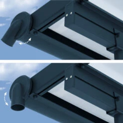 Toit De Terrasse 224x224cm En Aluminium Gris Et Polycarbonate 6mm SIERRA - Canopia By Palram 11 Toit De Terrasse 224x224cm En Aluminium Gris Et Polycarbonate 6mm SIERRA - Canopia By Palram -Boutique De Jardin toit de terrasse 224x224cm en aluminium gris et polycarbonate 6mm sierra palram 1 3