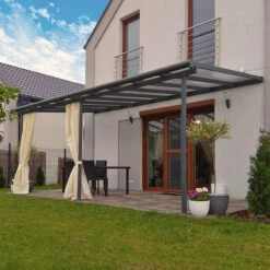 Toit De Terrasse 299x555cm En Aluminium Gris Et Polycarbonate 6mm SIERRA - Canopia By Palram 11 Toit De Terrasse 299x555cm En Aluminium Gris Et Polycarbonate 6mm SIERRA - Canopia By Palram -Boutique De Jardin toit de terrasse 299x555cm en aluminium gris et polycarbonate 6mm sierra canopia by palram 3