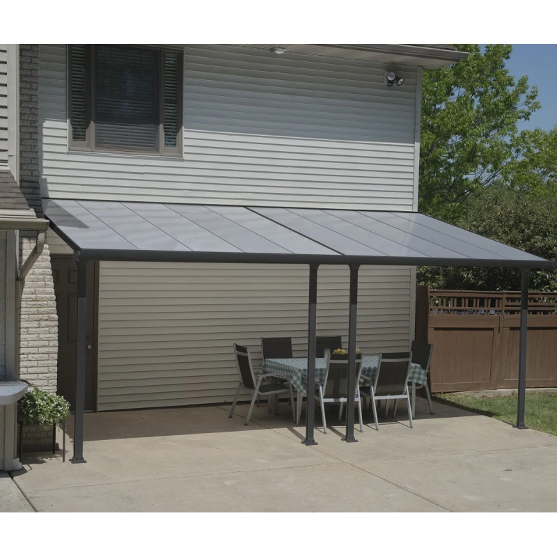 Toit De Terrasse 300x610cm En Aluminium Gris Et Polycarbonate 8mm FERIA - Canopia By Palram 6 Toit De Terrasse 300x610cm En Aluminium Gris Et Polycarbonate 8mm FERIA - Canopia By Palram – Image 4