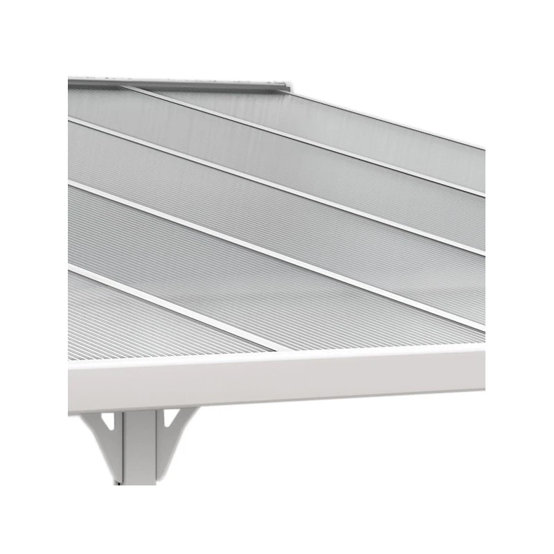 Toit De Terrasse Ajustable En Aluminium Laqué Blanc 3,05x3,14m X-METAL 5 Toit De Terrasse Ajustable En Aluminium Laqué Blanc 3,05x3,14m X-METAL – Image 3