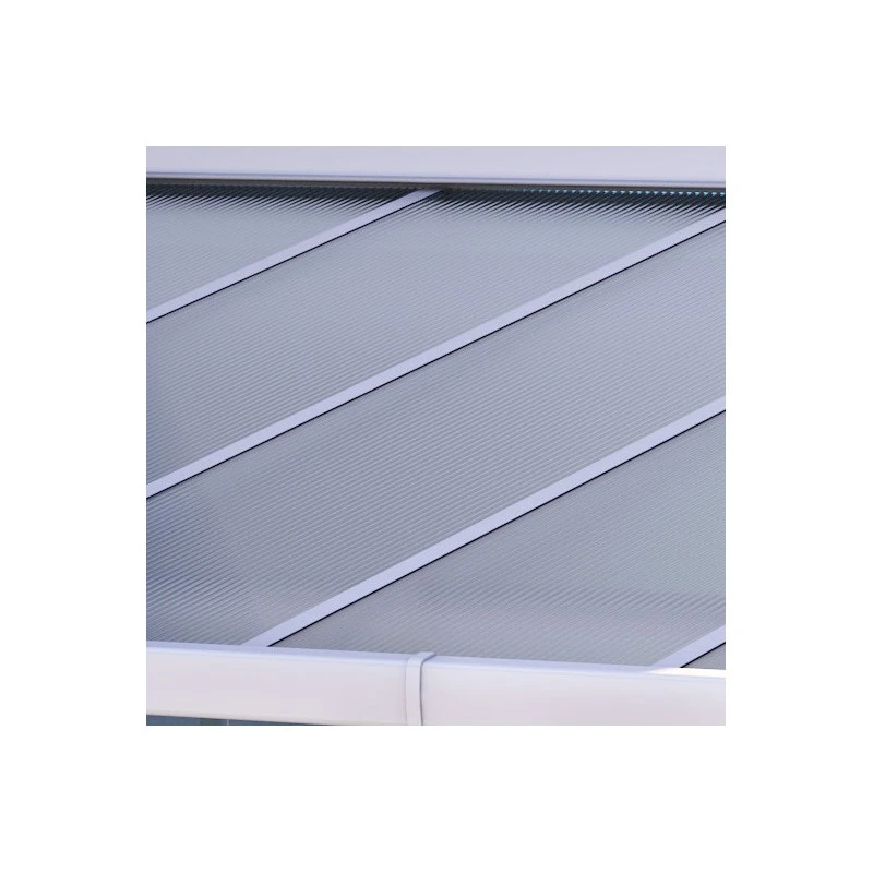 Toit De Terrasse Ajustable En Aluminium Laqué Blanc 3,75x2,55m X-METAL 5 Toit De Terrasse Ajustable En Aluminium Laqué Blanc 3,75x2,55m X-METAL – Image 3