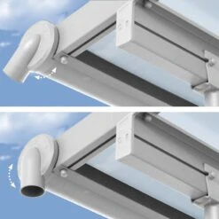 Toit De Terrasse En Aluminium Blanc 3x6,10m + PC 16mm Olympia - Palram - Canopia -Boutique De Jardin toit de terrasse en aluminium blanc 3x610m pc 16mm olympia palram 5