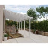 Toit De Terrasse En Aluminium Blanc 3x9,15m + PC 16mm Olympia - Palram - Canopia -Boutique De Jardin toit de terrasse en aluminium blanc 3x915m pc 16mm olympia palram