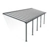 Toit De Terrasse En Aluminium Gris 3x9,71m + PC 16mm Olympia - Palram - Canopia