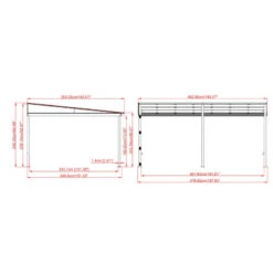 Tonnelle Adossée St. Barth 484x363cm En Aluminium Et Polycarbonate 8mm - SOJAG 12 Tonnelle Adossée St. Barth 484x363cm En Aluminium Et Polycarbonate 8mm - SOJAG -Boutique De Jardin tonnelle adossee st barth 484x363cm en aluminium et polycarbonate 8mm sojag 4