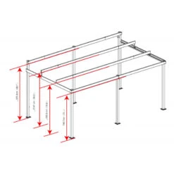 Tonnelle Adossée St. Barth 484x363cm En Aluminium Et Polycarbonate 8mm - SOJAG 13 Tonnelle Adossée St. Barth 484x363cm En Aluminium Et Polycarbonate 8mm - SOJAG -Boutique De Jardin tonnelle adossee st barth 484x363cm en aluminium et polycarbonate 8mm sojag 5