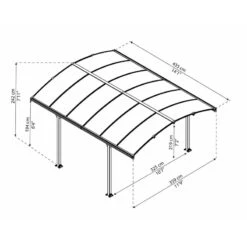 Tonnelle De Jardin En Alu Et Polycarbonate Tucson™ 4300 – Canopia -Boutique De Jardin tonnelle de jardin en alu et polycarbonate tucson 4300 canopia 2