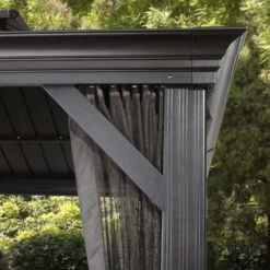 Tonnelle De Jardin Messina 298x363cm En Aluminium Thermolaqué Anthracite – SOJAG -Boutique De Jardin tonnelle de jardin messina 298x363cm en aluminium thermolaque sojag 2