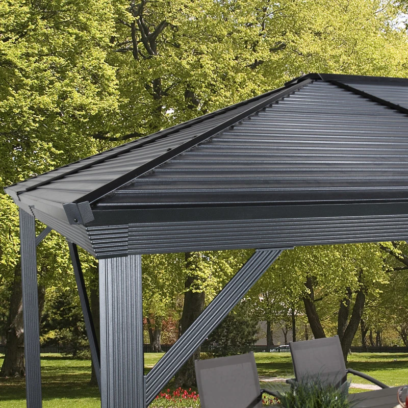 Tonnelle De Jardin Ventura 296x296cm En Aluminium Thermolaqué – SOJAG 4 Tonnelle De Jardin Ventura 296x296cm En Aluminium Thermolaqué – SOJAG – Image 2