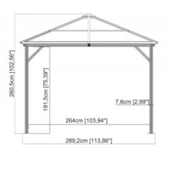 Tonnelle De Jardin Ventura 296x296cm En Aluminium Thermolaqué – SOJAG 13 Tonnelle De Jardin Ventura 296x296cm En Aluminium Thermolaqué – SOJAG -Boutique De Jardin tonnelle de jardin ventura 296x296cm en aluminium thermolaque sojag 5