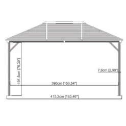 Tonnelle De Jardin Ventura 296x423cm En Aluminium Thermolaqué – SOJAG 13 Tonnelle De Jardin Ventura 296x423cm En Aluminium Thermolaqué – SOJAG -Boutique De Jardin tonnelle de jardin ventura 296x423cm en aluminium thermolaque sojag 5