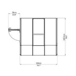 Véranda En PVC Et Polycarbonate Transparent 200x200cm Sun Room - Canopia By Palram 13 Véranda En PVC Et Polycarbonate Transparent 200x200cm Sun Room - Canopia By Palram -Boutique De Jardin veranda en pvc et polycarbonate transparent 200x200cm sun room rion 5
