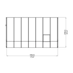 Véranda En PVC Et Polycarbonate Transparent 258x446cm Sun Room - Canopia By Palram 13 Véranda En PVC Et Polycarbonate Transparent 258x446cm Sun Room - Canopia By Palram -Boutique De Jardin veranda en pvc et polycarbonate transparent 258x446cm sun room rion 5
