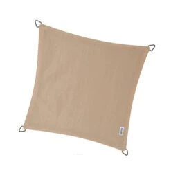 Voile D'ombrage Carrée Coolfit 360x360cm Couleur Crème – NESLING