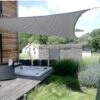 Voile D'ombrage Rectangulaire Anthracite 400x300cm Coolfit -NESLING -Boutique De Jardin voile d ombrage rectangle coolfit 400x300cm anthracite nesling