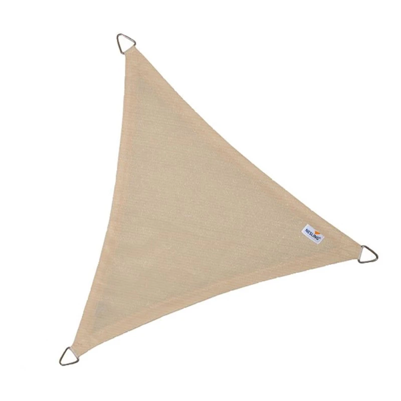 Voile D'ombrage Triangle Coolfit 500x500x500cm Crème - NESLING 3 Voile D'ombrage Triangle Coolfit 500x500x500cm Crème - NESLING